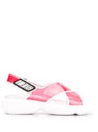 Prada Pvc Chunky Sandals - Pink