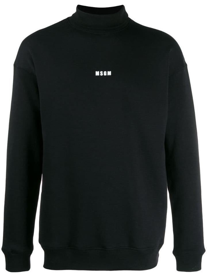 Msgm Turtleneck Sweatshirt - Black