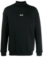 Msgm Turtleneck Sweatshirt - Black