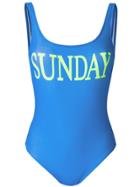 Alberta Ferretti Rainbow Week Swimsuit - Blue