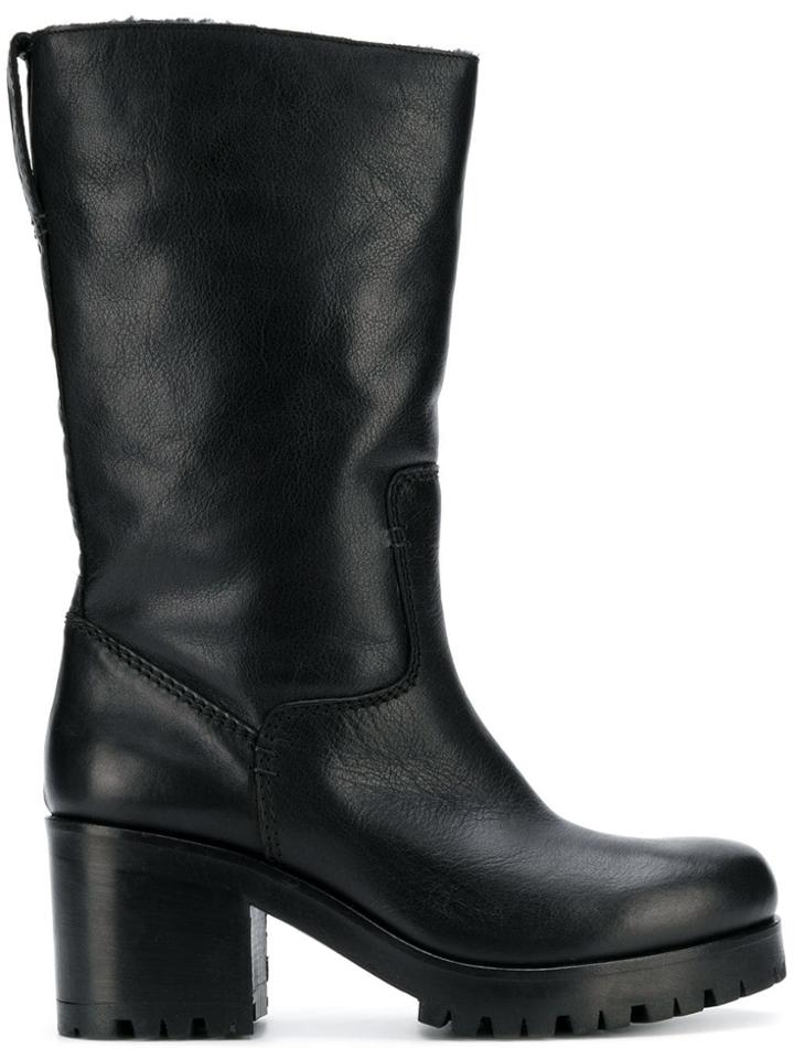Strategia Mid-calf High Boots - Black