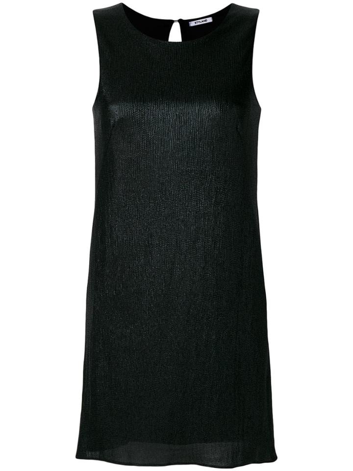 Styland Round Neck Dress - Black