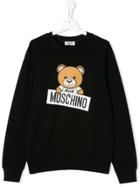 Moschino Kids Teen Teddy Bear Sweatshirt - Black