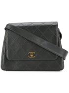 Chanel Vintage Quilted Trapeze Shoulder Bag - Black