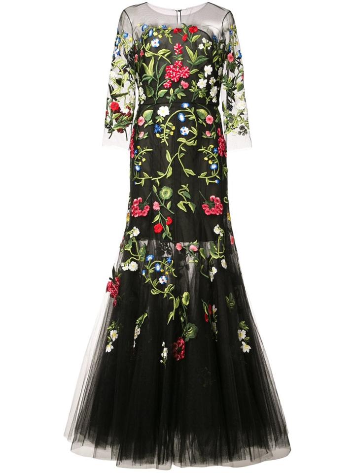 Oscar De La Renta Oscar De La Renta 19re065tulblm Black Multi