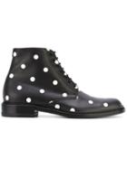 Saint Laurent Polka Dot Ankle Boots
