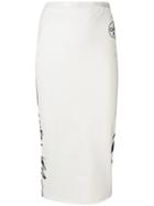 Off-white Logo Print Bodycon Skirt