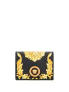 Versace Barocco Print Card Case - Black