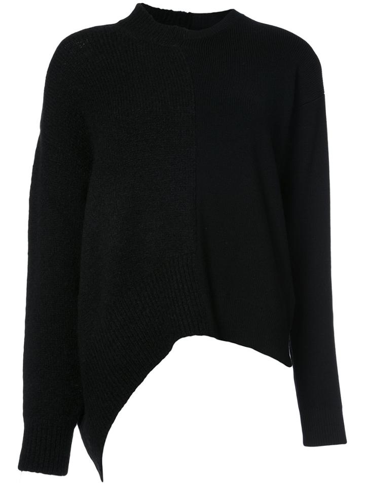 Mm6 Maison Margiela Asymmetric Jumper - Black