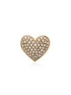 Shay Yellow Gold Shay Heart Pavé Diamond Earrings - Metallic