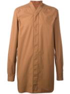 Rick Owens - 'faun' Shirt - Men - Cotton - 50, Brown, Cotton
