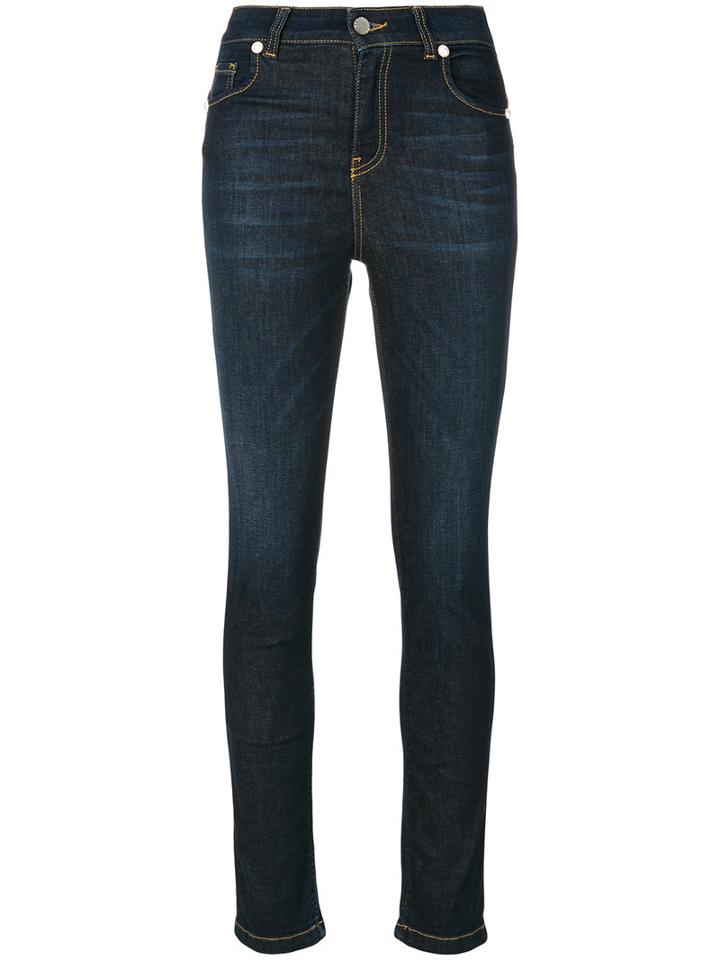 Twin-set - Classic Skinny Jeans - Women - Cotton/spandex/elastane - 28, Blue, Cotton/spandex/elastane