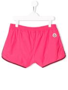 Moncler Kids Teen Track Shorts - Pink