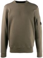 Cp Company Diagonal Raise Fleece Sweatshirt - Green