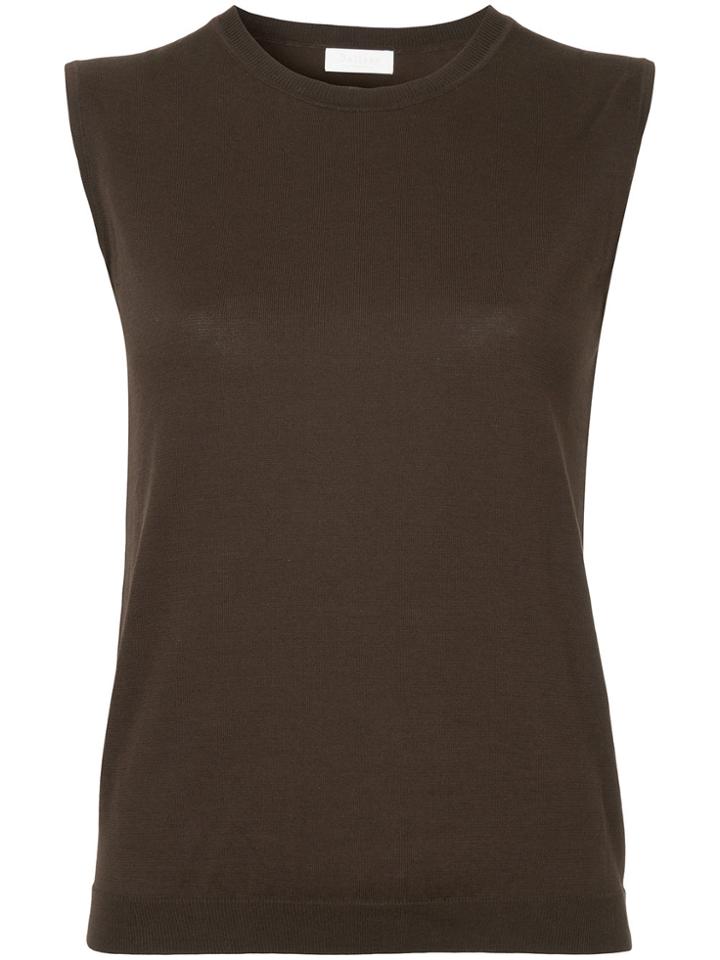 Ballsey Knitted Vest - Brown