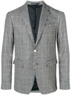 Mauro Grifoni Checked Tailored Blazer - Grey