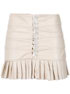 Andrea Bogosian Ruffled Leather Skirt - Unavailable