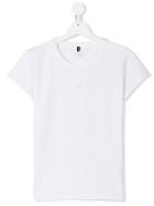 Armani Junior Logo Appliqué T-shirt - White