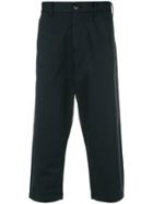 Stone Island Shadow Project Cropped Tapered Trousers - Blue