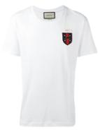Gucci Emblem Patch T-shirt, Size: Large, White, Cotton