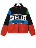 Stella Mccartney Kids Teen Logo Zipper Jacket - Black