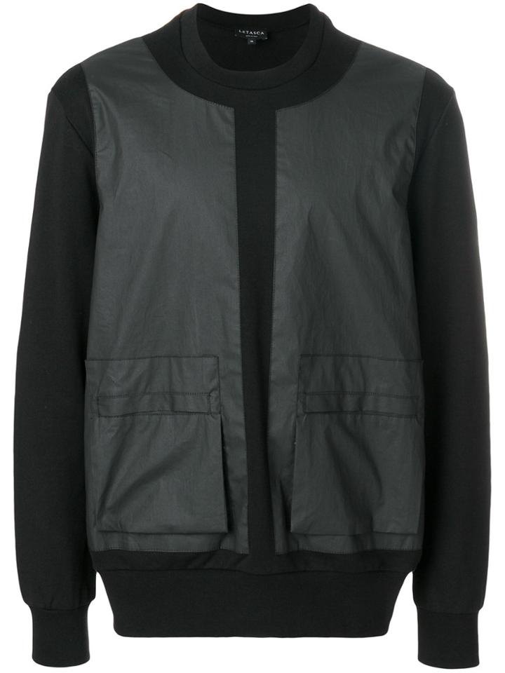 Letasca Long Sleeved Pocket Jumper - Black