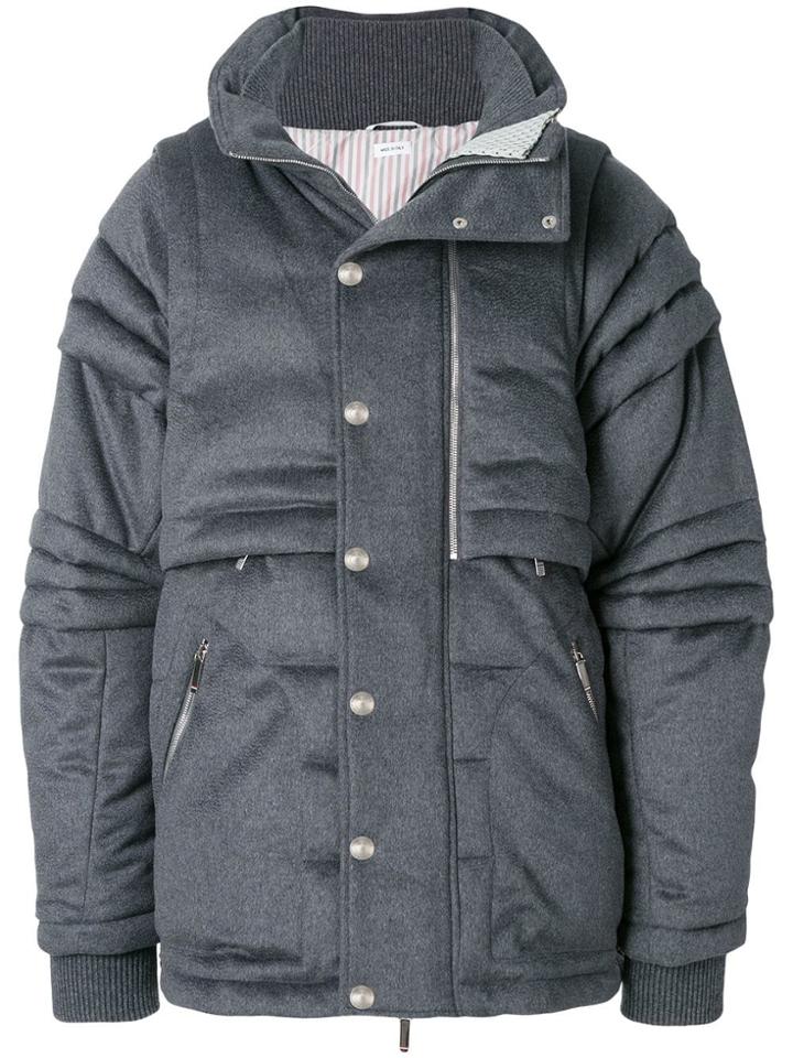 Thom Browne Articulated Down-filled Heavy-weight Cashmere Jacket -