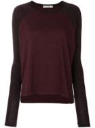 Rag & Bone /jean Round Neck Blouse - Red