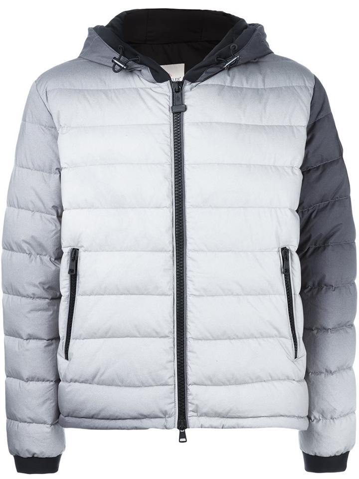 Moncler X Off-white Classic Padded Jacket, Men's, Size: 1, Grey, Cotton/polyamide/feather Down