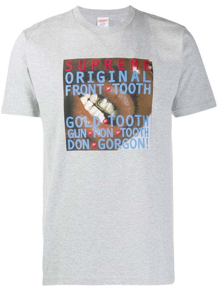 Supreme Gold Tooth T-shirt - Grey