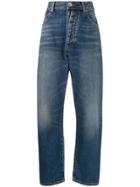 Unravel Project High-waisted Wide Leg Jeans - Blue
