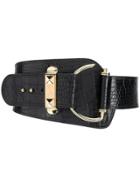 Corto Moltedo Croco Belt - Black