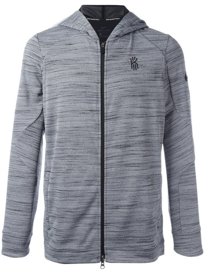 Nike Zipped Hoodie, Men's, Size: Xl, Grey, Polyester