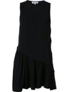 Opening Ceremony V-neck Ruffle Dress, Women's, Size: Medium, Black, Polyester