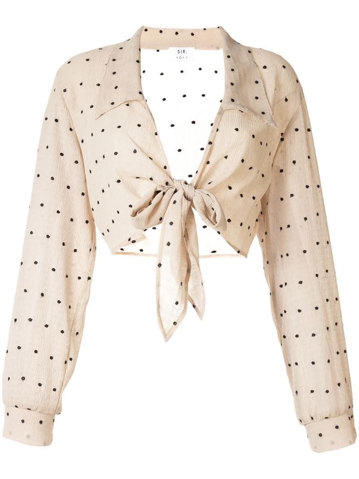 Sir. Camille Tie Top - Neutrals