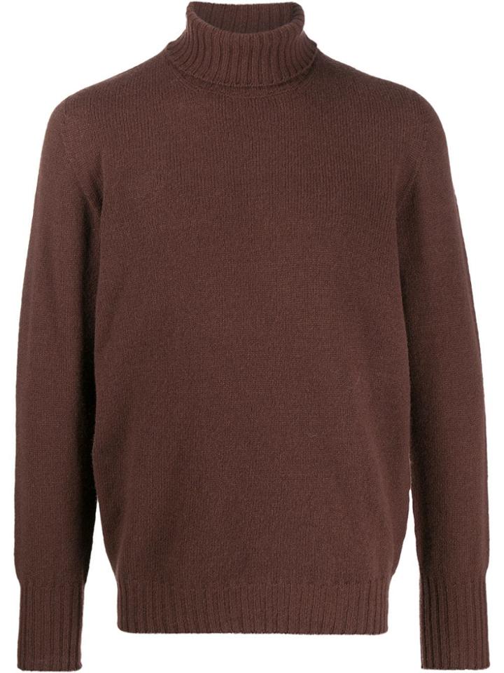 Drumohr Roll Neck Jumper - Brown