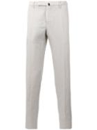 Incotex - Plain Chinos - Men - Cotton/linen/flax - 56, Nude/neutrals, Cotton/linen/flax