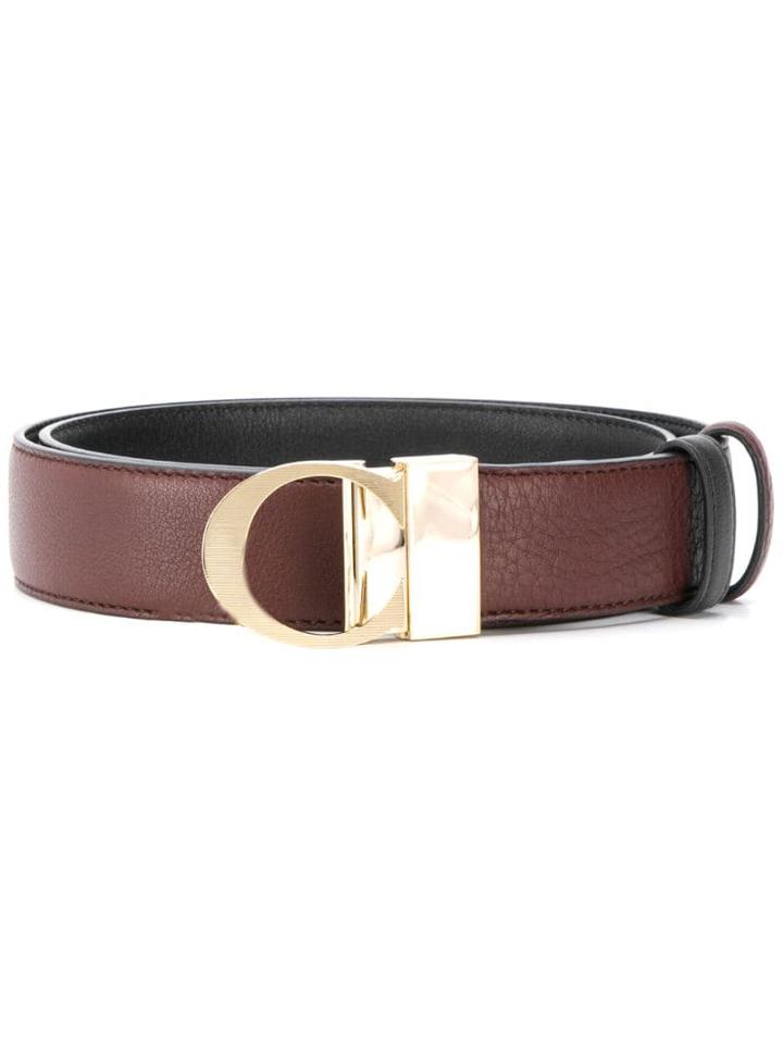 Canali Round Buckle Belt - Brown