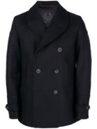 Belstaff Classic Double Breasted Coat - Blue