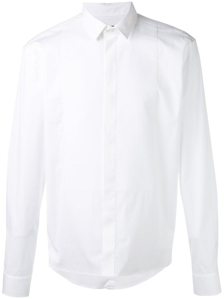 Les Hommes Classic Shirt, Men's, Size: 44, White, Cotton/spandex/elastane