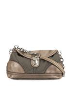 Prada Pre-owned Push-lock Chain Shoulder Bag - Grey