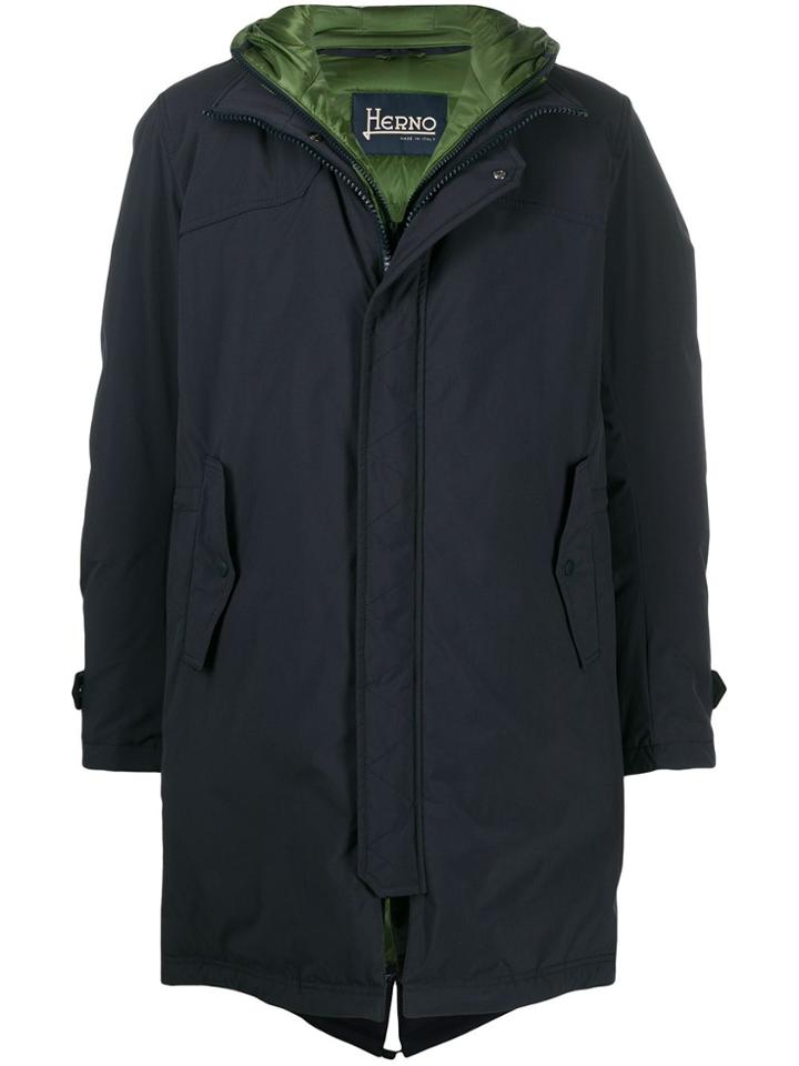 Herno Herno Pi0605u12266 9272 Green Blue Natural (vegetable)->cotton