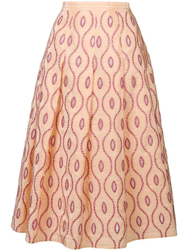 Marni Embroidered Pattern Skirt - Yellow
