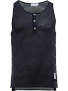 Thom Browne Sheer Tank, Men's, Size: 1, Blue, Cotton