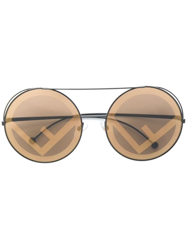 Fendi Eyewear Run Away Sunglasses - Brown