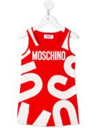 Moschino Kids Logo Print Tank Top, Girl's, Size: 6 Yrs, Red