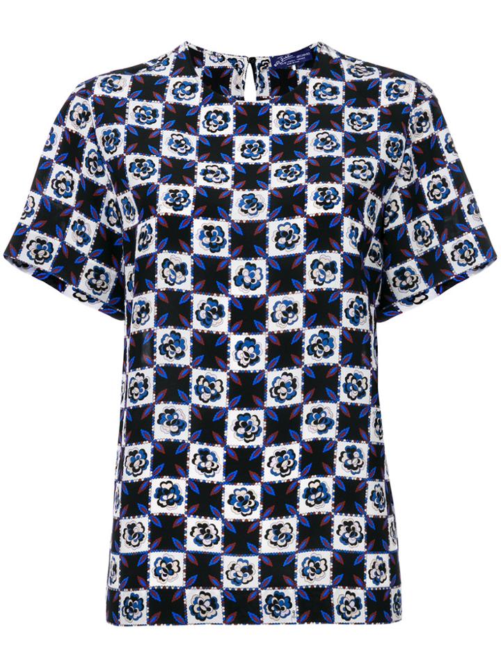 Emilio Pucci Checked T-shirt - Black