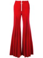 Off-white - Flared Trousers - Women - Spandex/elastane/virgin Wool/polyester - M, Red, Spandex/elastane/virgin Wool/polyester