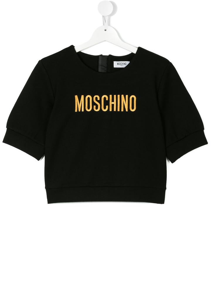 Moschino Kids - Logo Top - Kids - Polyamide/spandex/elastane/viscose - 14 Yrs, Black