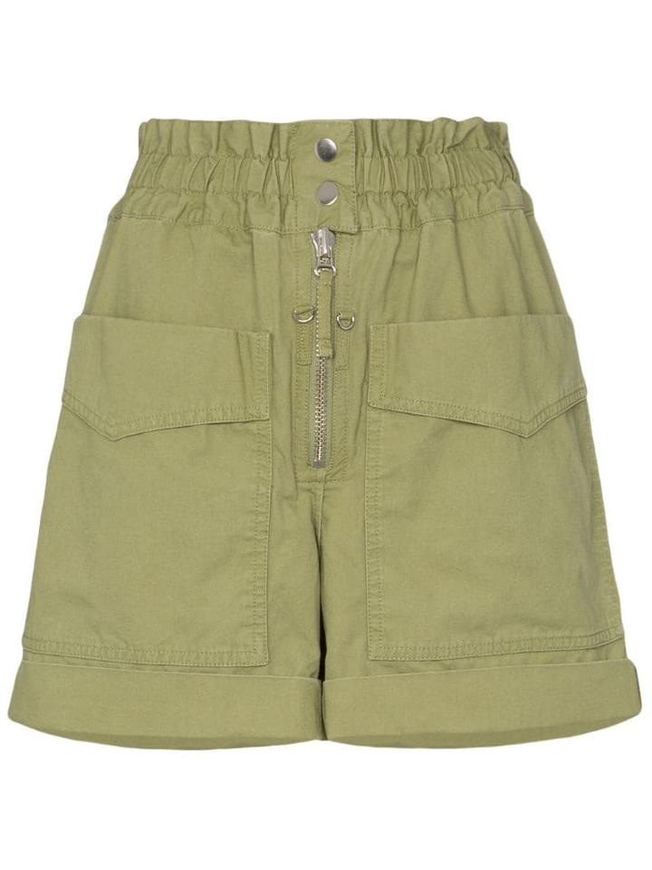Isabel Marant Étoile Lizy Cargo Shorts - Green